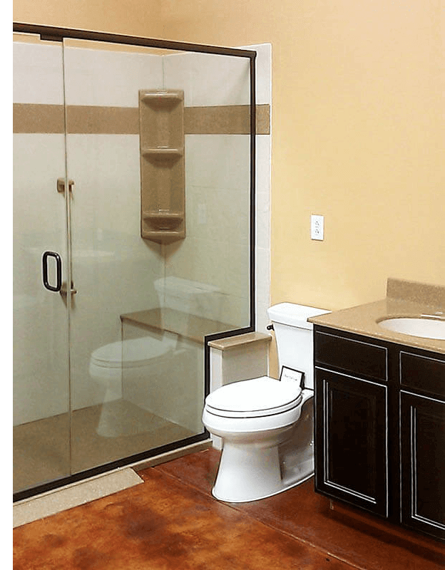 Handicap accessable bathroom modifications Handicap accessable shower, toilet and sink