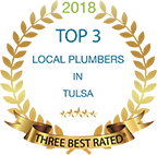 Top 3 local plumbers in Tulsa Top 3 local plumbers in Tulsa badge